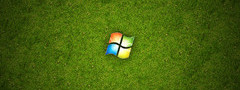 трава, windows, логотип