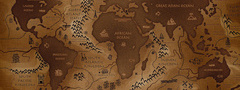 карта, континенты, старина