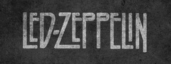 led zeppelin, музыка, логотип, серый