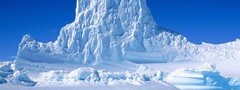 айсберг, антарктида, море, лёд, гора