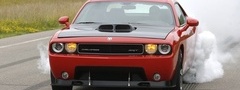 Dodge Challenger, Додж Челленджер, машины, дым