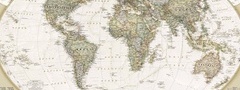 карта, континенты