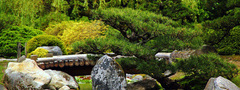 японский сад, япония, мост, камень