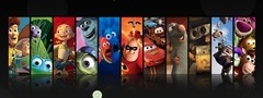 pixar, пиксар, студия, персонажи, мультфильм, герои, коллаж, цитата, текст, ...