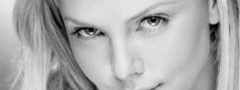Charlize Theron, лицо, глаза, губы, улыбка