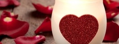 heart candle, , , , , 