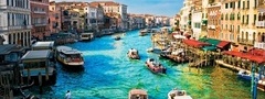 италия, венеция, канал, здания, дома