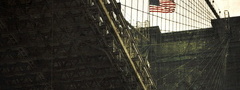 США, usa, флаг, мост