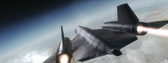 SR-71, blackbird, полёт, облака