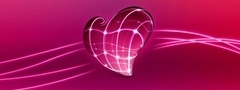Любовь, сердце, розовые