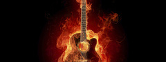 Огонь, гитара, музыка