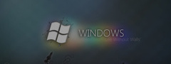 windows, логотип, узоры