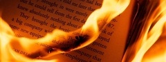 книга, страницы, огонь