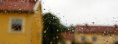 стекло, вода, дождь, окно