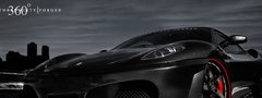 Ferrari, автомобиль, черный