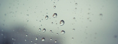 Матовое, стекло, капли дождя