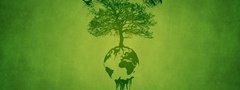 зелёная, планета, Земля