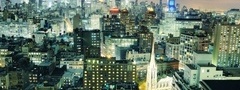 new york, city, lights