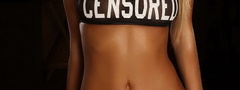 girl, sexy, titts, censored, blonde
