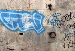 граффити, стена, город