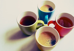 4 coffe cups