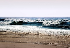 пейзаж, море, волны, вода