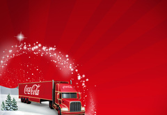 кока кола, грузовки, coca-cola, новый год