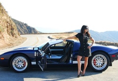 denise milani, ford GT, , 