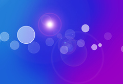 пузыри, круги, свет, фиолетовый, синий