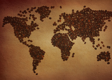 кофе, зерна, грандж, коричневый, мир