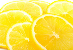 лимон, дольки, фрукты, еда, макро