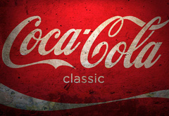 coca-cola, напиток, логотип, красный фон, надпись, кока-кола, ретро, гранж