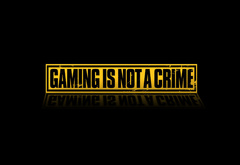 gaming is not a crime, , games, gaming, 