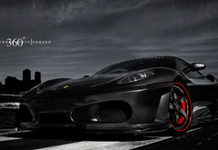 Ferrari, автомобиль, черный