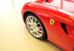 ferrari 599, феррари, суперкар, красный, авто, колесо