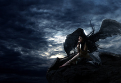 Ангел, одиночество, крылья