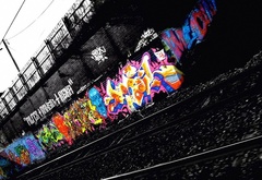 suburban, graffiti, art