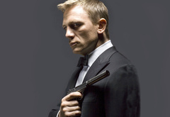 daniel craig, дэниел крейг, 007, пистолет, актер