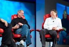 Билл Гейтс, стив джобс, 2011 обои на рабочий стол