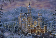 Сказочный, зимний, замок