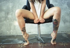 sexy, legs, tattoos