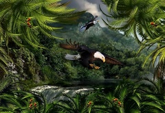 Природа, джунгли, орлан