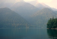 georgia, Ritsa lake, озеро, озеро рица, грузия