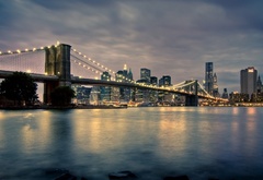 , brooklyn bridge, manhattan, , new york