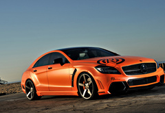 Mercedes-Benz, CLS, Royal, мерседес, оранжевый