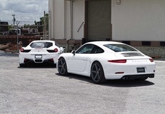 Porsche and Ferrari