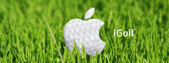 apple, mac, гольф, трава