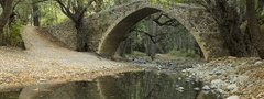ручей, мост, арка