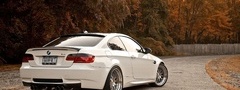 BMW, белый, М3