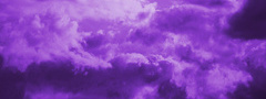 небо, фиолетовое, облака